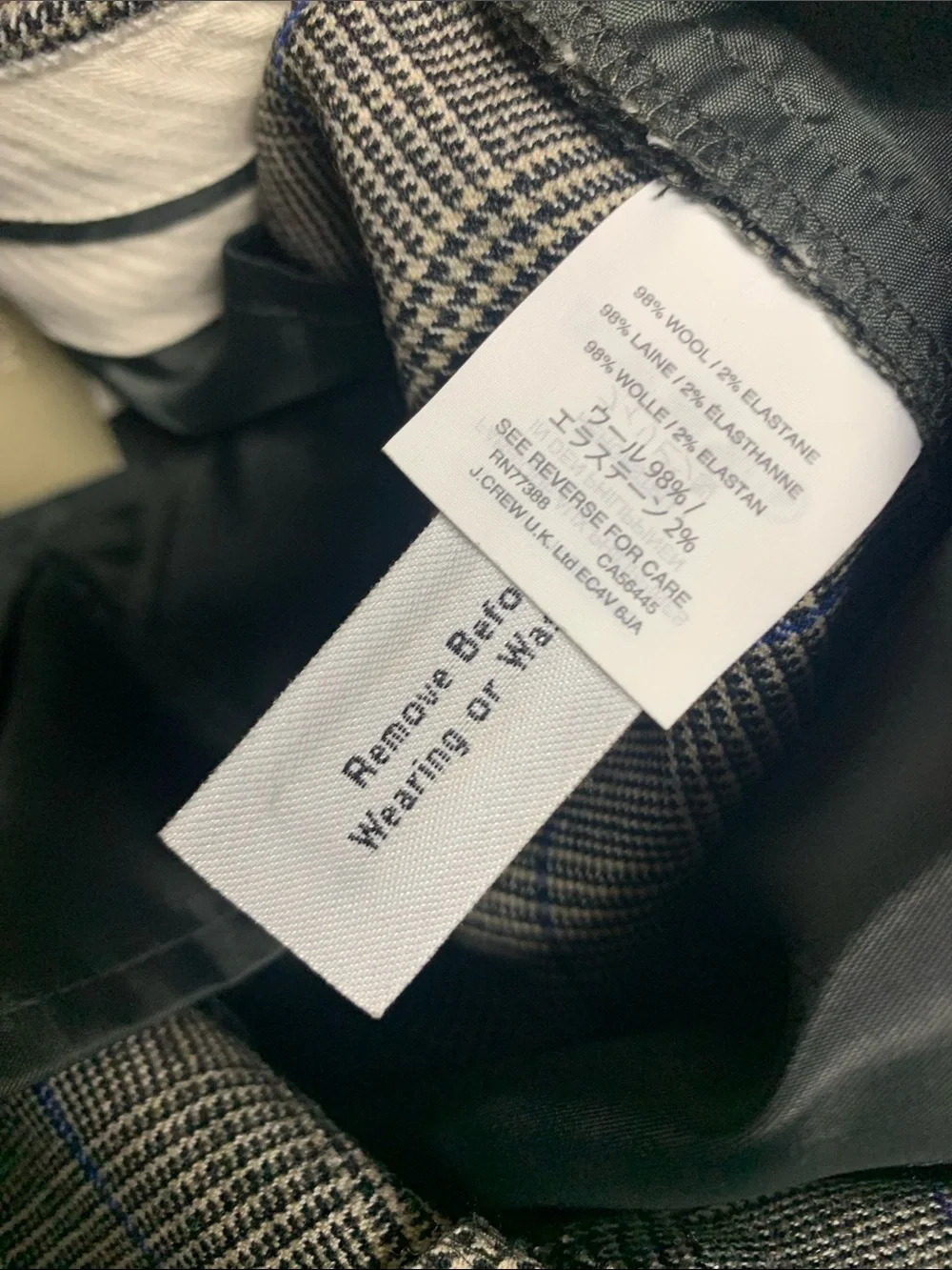 NEW J. Crew Plaid Lightweight Wool Gaucho Wide Leg Crop Trousers Pants Size 8​
